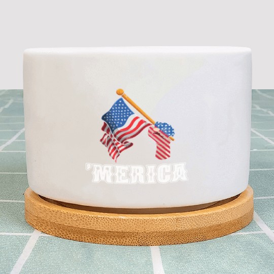 Patriotism Merica Pride US Patriots USA Fan Plant Pots