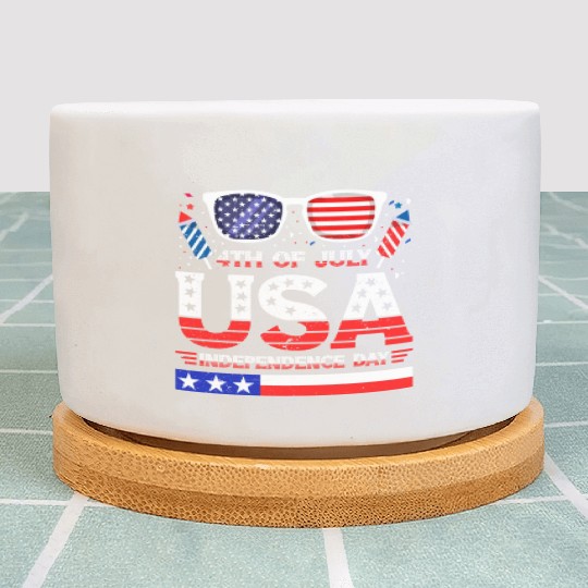 4th July USA Independence Day All American Pride Plant Pots