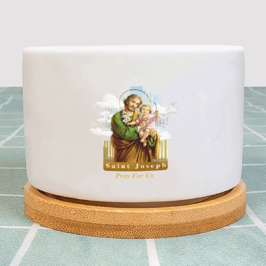 Saint Joseph Catholic Church St Joseph With Infant Plant Pots