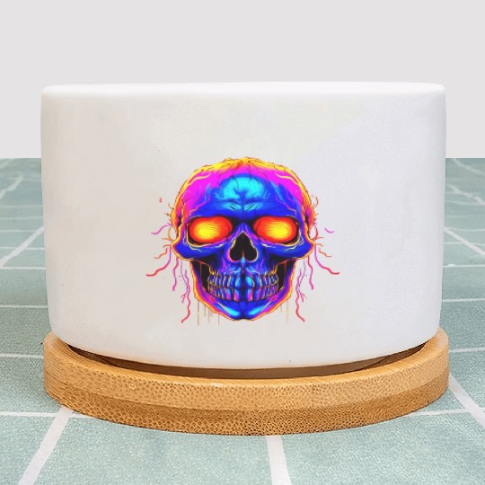 Embrace the Macabre: Gothic Skull Punk Plant Pots