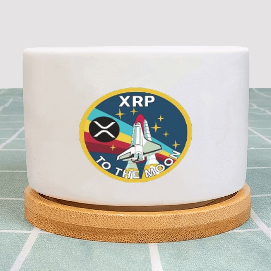 XRP Cryptocurrency-TO THE MOON Plant Pots