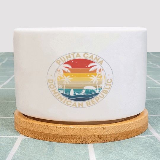 Punta Cana Dominican Republic Reminder Plant Pots