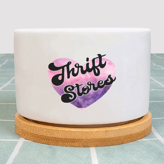 Thrift Stores purple pink watercolor Plant Pots