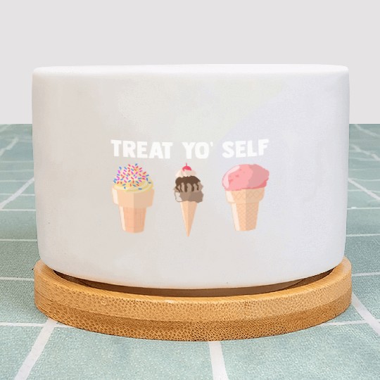 Ice Cream Treat Yo' Self Summertime Sherbet Gelato Plant Pots