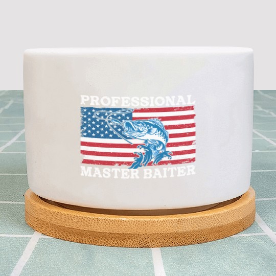 Professional Master Baiter Us American Flag Bass Plant Pots