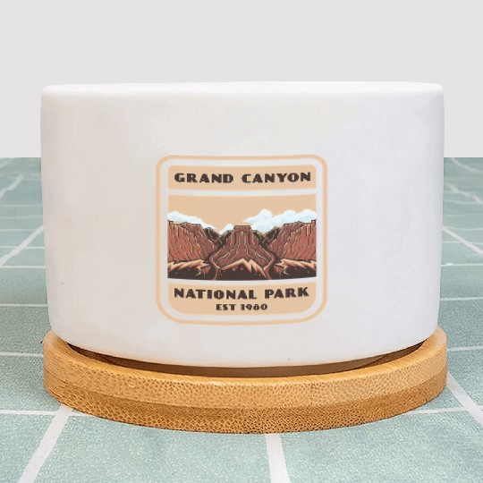Grand Canyon National Park Vintage Style Plant Pots