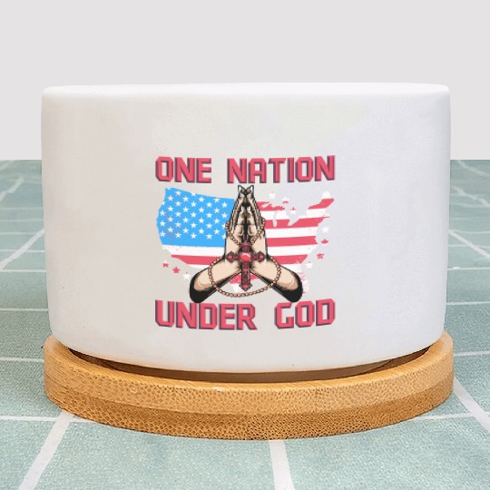 One Nation under God Plant Pots