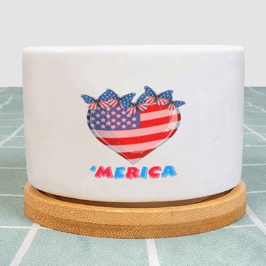 Patriotism Merica Pride US Patriots USA Fan Plant Pots
