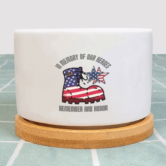 God bless America the land of the free Plant Pots