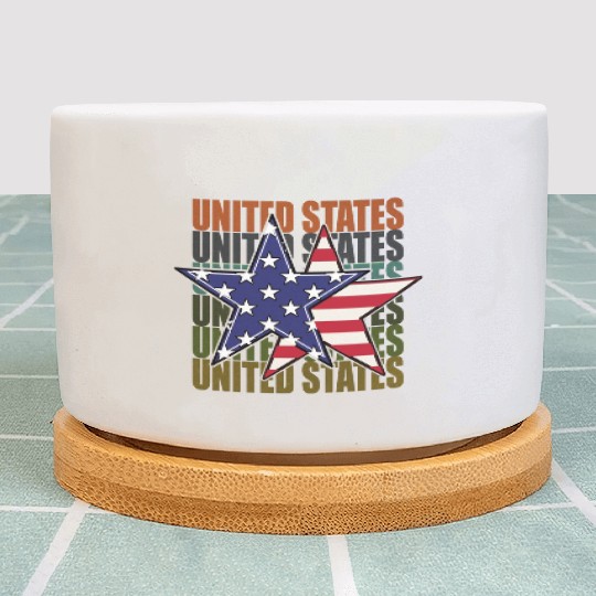God bless America the land of the free Plant Pots