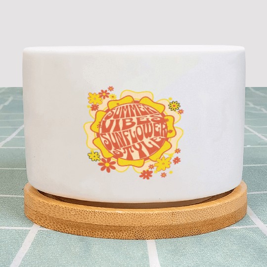 SUMMER VIBES SUNFLOWER STYLE Plant Pots