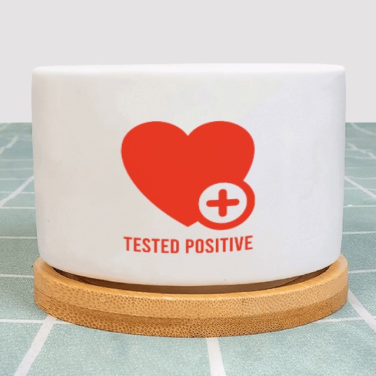 Love Tested Positive For Valentines Day Lovers Plant Pots