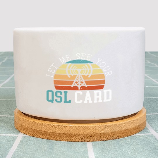 Ham Radio Operator Morse Code Radioactivity Plant Pots