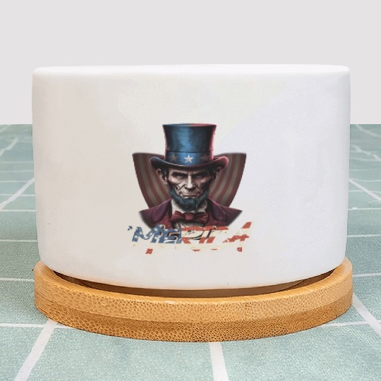 Merica Lincoln Independence Day Party 4th July Plant Pots