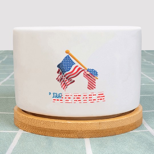 Patriotism Merica Pride US Patriots USA Fan Plant Pots