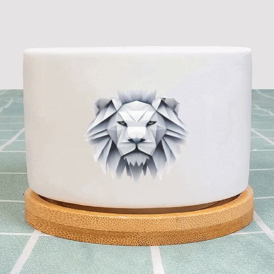 Origami lion - king of folding art Plant Pots