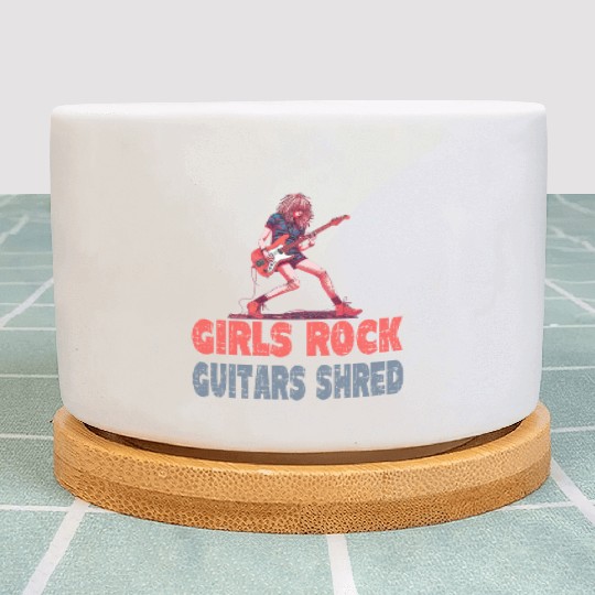 Gilrs Rock Guitar Shrek Plant Pots