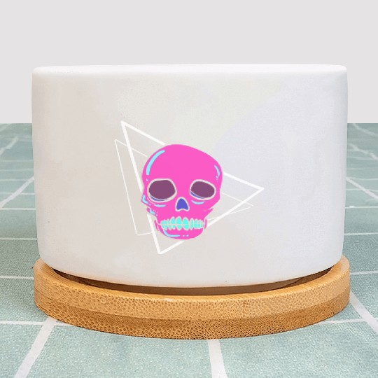 Dead Inside Skull Artist Gift Plant Pots