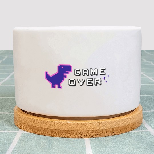 Game Over Lila Plant Pots