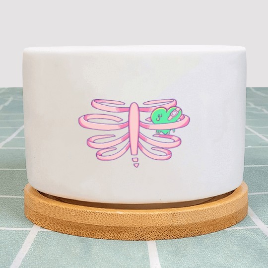 Rib Bones Pastel Gothic Aesthetic Menhera Plant Pots