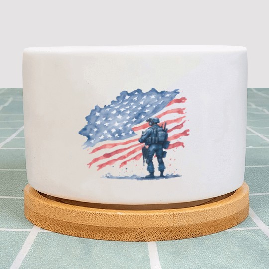 Stars And Stripes Plant Pots
