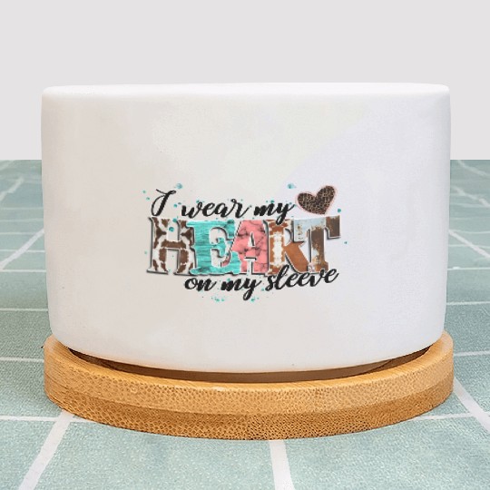 I Wear My Heart On My Sleeve Plant Pots