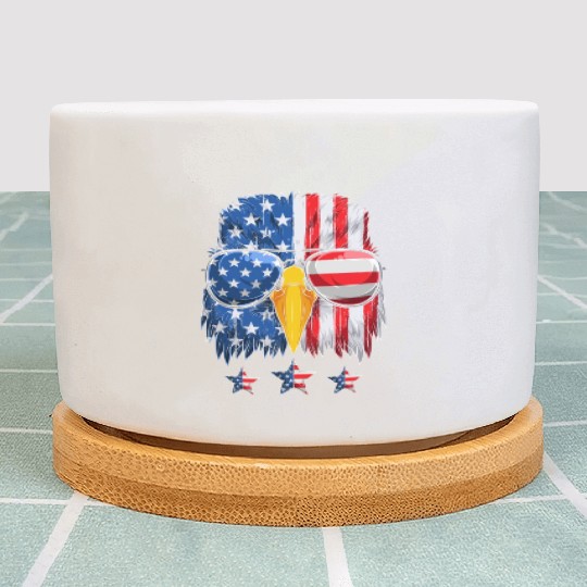 Patriots America Ealge Stars and Stripes US Pride Plant Pots