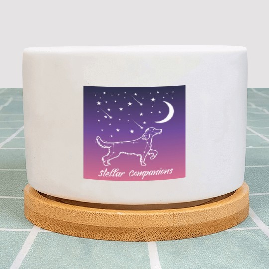 Canine Constellations Golden Retriever Companion Plant Pots
