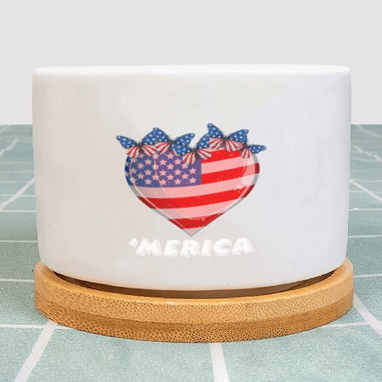 Patriotism Merica Pride US Patriots USA Fan Plant Pots
