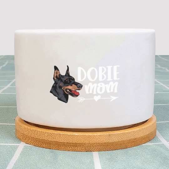 Dobie Mom Doberman Mom Plant Pots