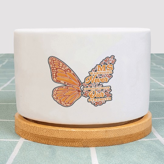 MS Warriors Never Underestimate Our Strength Plant Pots