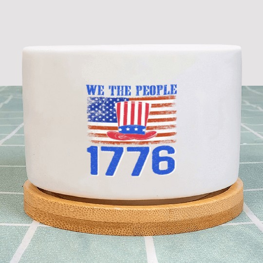 We the People 1776 Independence Day US Patriot Plant Pots