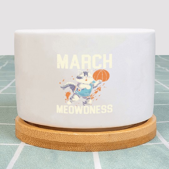 Basketball Cat Basketball Player I Love Basketball Plant Pots