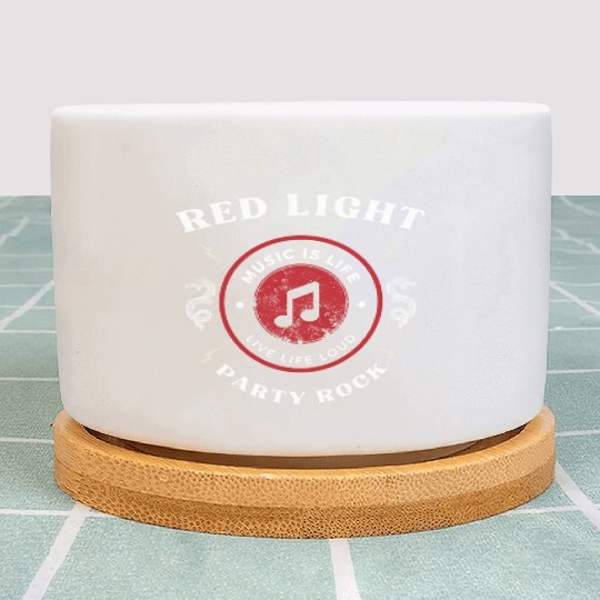 Red Light Live Life Loud Plant Pots