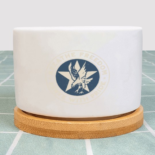Air Force - Breathe freedom, serve with pride Plant Pots
