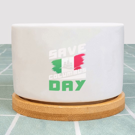Christopher Columbus Italian American Columbus Day Plant Pots