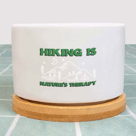 Hiking is Nature's Therapy Plant Pots
