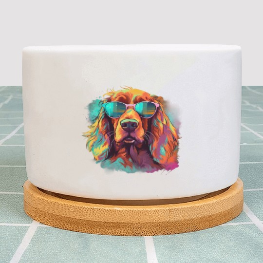 Irish Red Setter Dog Dog Breed for a Irish Red Plant Pots