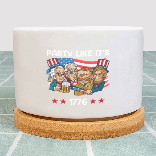 Party like it's 1776 Independence Day Presidents Plant Pots