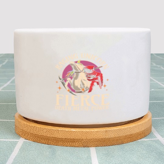 Goth Rock Satan Girl Woman Festivals Death Metal Plant Pots