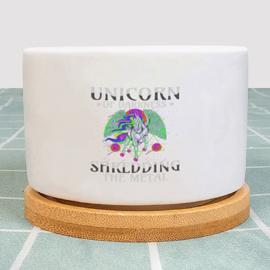 Goth Rock Satan Girl Woman Festivals Death Metal Plant Pots