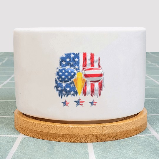 Patriots America Ealge Stars and Stripes US Pride Plant Pots