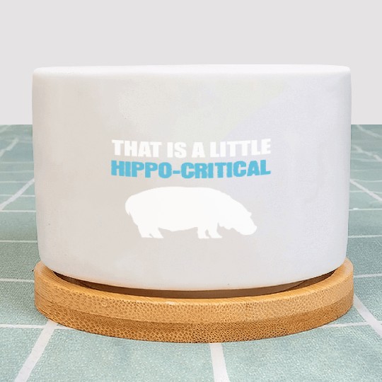 Little Hippo-Critical Zookeeper Or Animal Lover Gi Plant Pots
