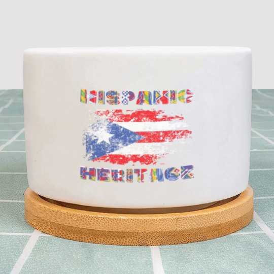 Puerto Rico Hispanic Heritage Month Plant Pots