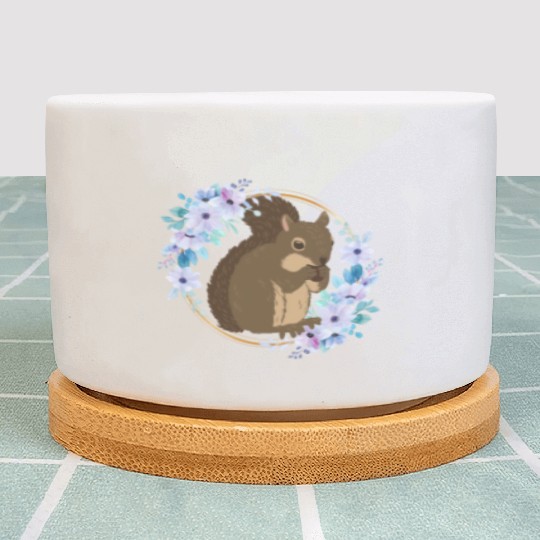 Flower Circle Squirrel Plant Pots