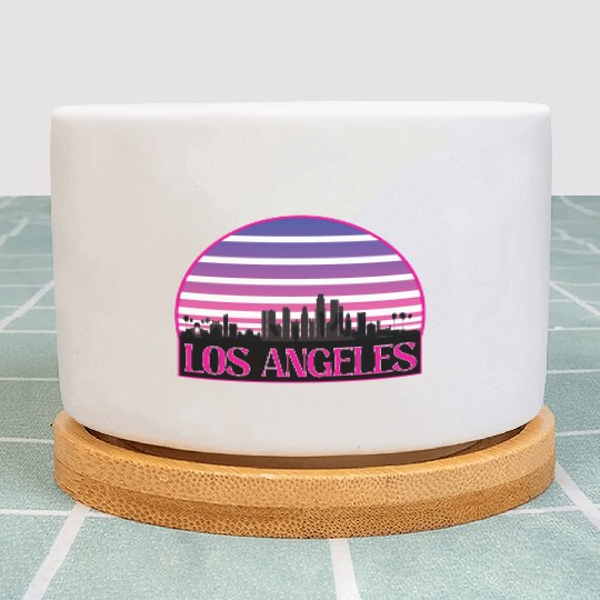 LOSANGELES CIRCLE striped Plant Pots