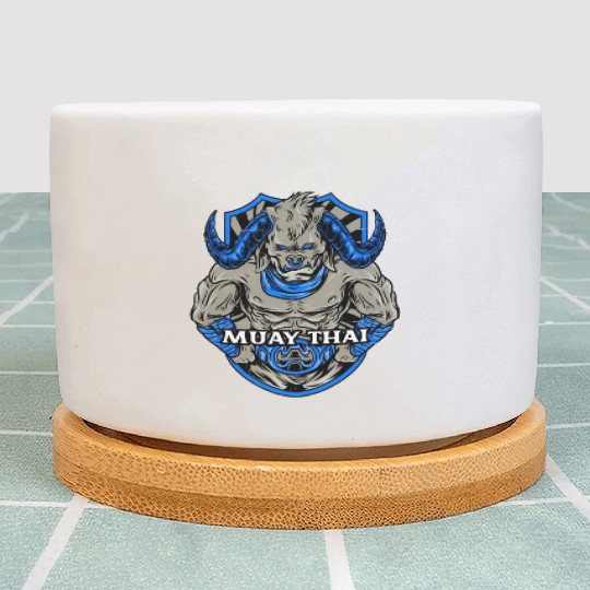 Muay Thai Bull Jiu-Jitsu Title Belt Mma Kick Boxin Plant Pots