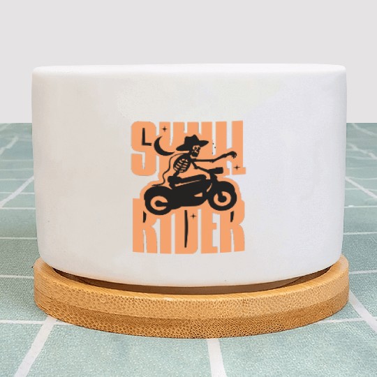 Skull Rider AI Plant Pots