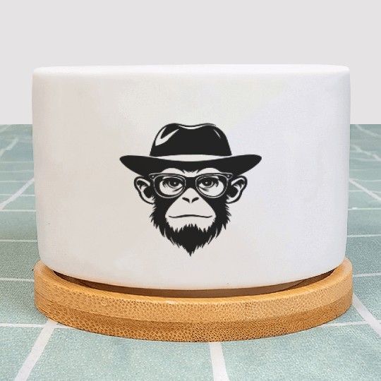 Ape Face Apes Apelike Jungle Primate Plant Pots