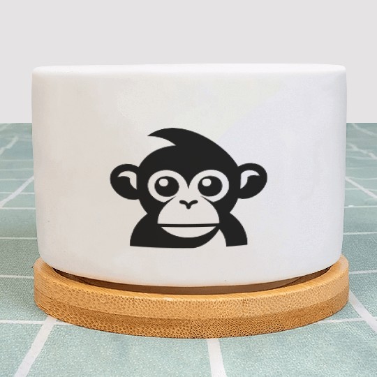 Ape Face Apes Apelike Jungle Primate Plant Pots